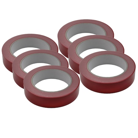 Martin Sports Floor Marking Tape, Red, PK6 FT136RED